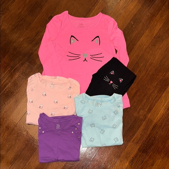 Justice Other - Girls Justice 5 Piece Bundle Size 14 Cute Cat-Themed Bundle